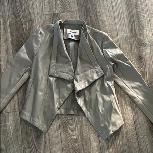 BB Dakota Women's faux Leather Jacket in Gray